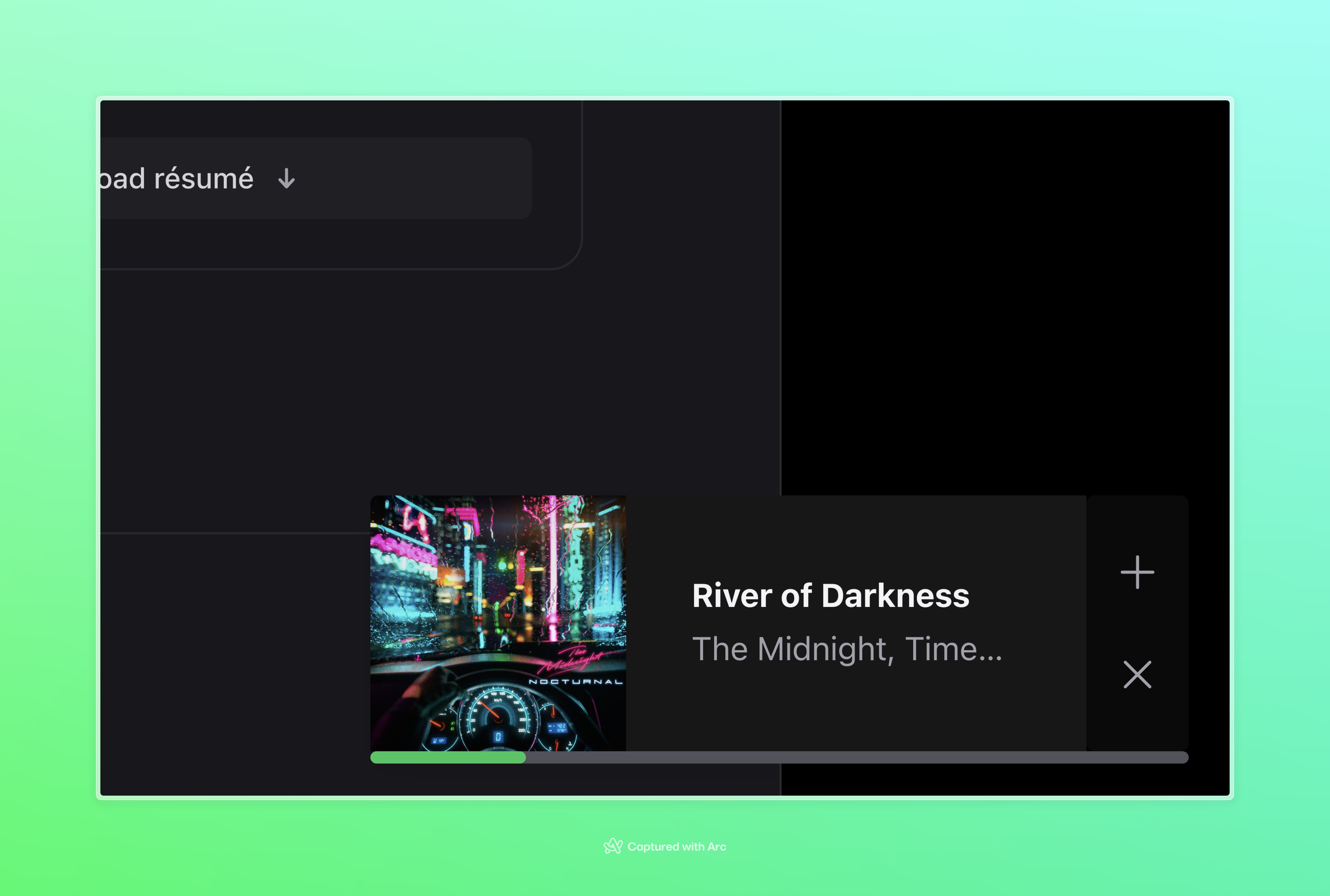 spotify api integration on zclabs.io displaying the current playing track for Zac Clark